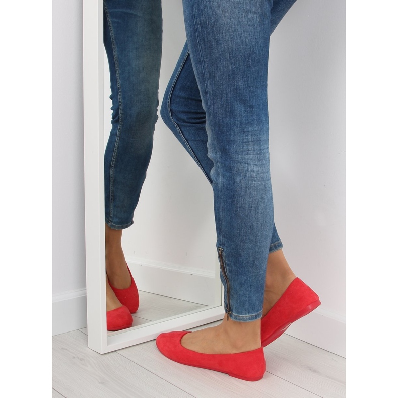 Naisten balerinat pehmeänpunaiset punaiset punainen 2