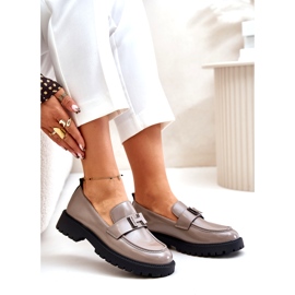 Vinceza Losted Women's Loafers 62187 beige-harmaa 3