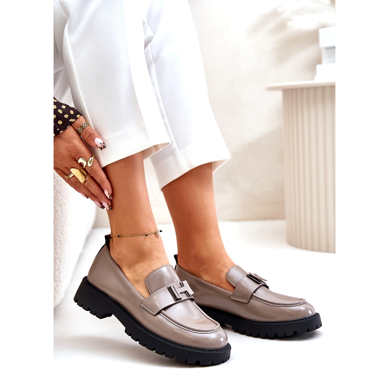 Vinceza Losted Women's Loafers 62187 beige-harmaa 3