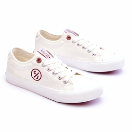 Naisten Cross Jeans Kangaslenkkarit LL2R4043 Valkoinen 1