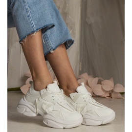 Naisten valkoiset lenkkarit massiiviset urheilulajit valkoinen 2