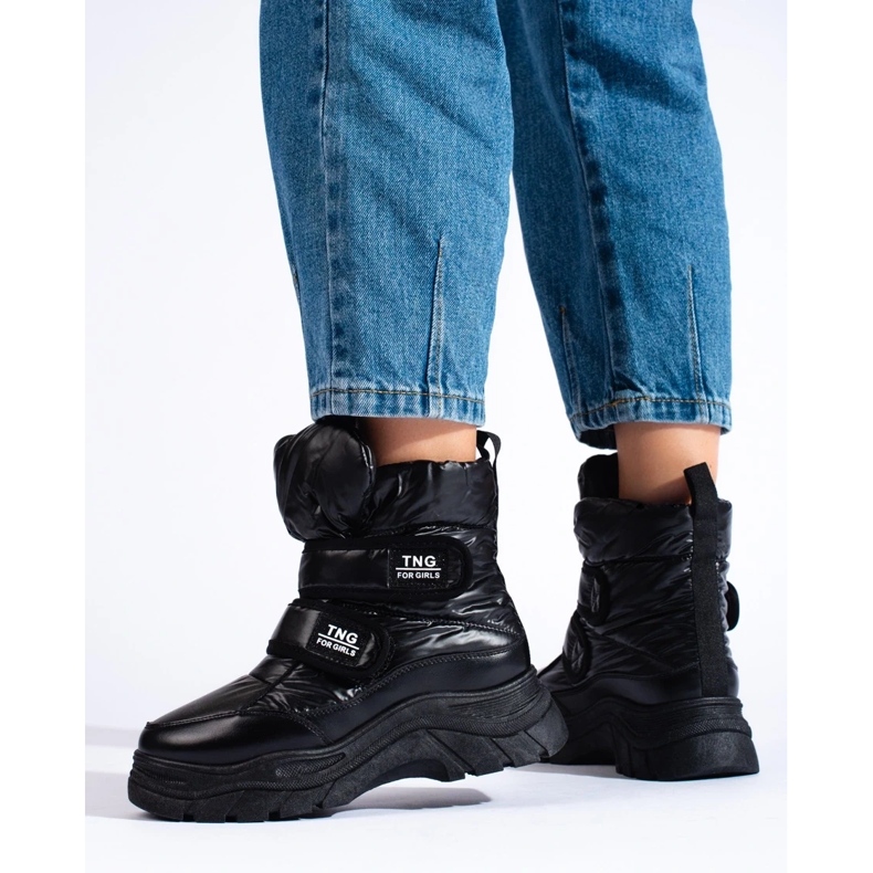 W. Potocki Potockin lämpimät naisten lumisaappaat musta 1