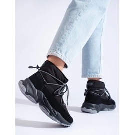 Naisten mustat lumisaappaat Big Star KK274274 2