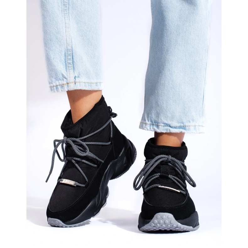 Naisten mustat lumisaappaat Big Star KK274274 1