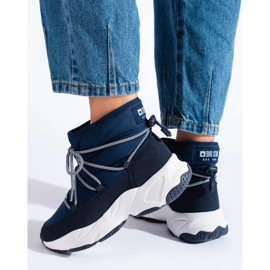 Naisten laivastonsiniset lumisaappaat Big Star KK274273 sininen 1