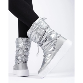 Naisten hopeaeristetyt lumisaappaat Big Star KK274195 2