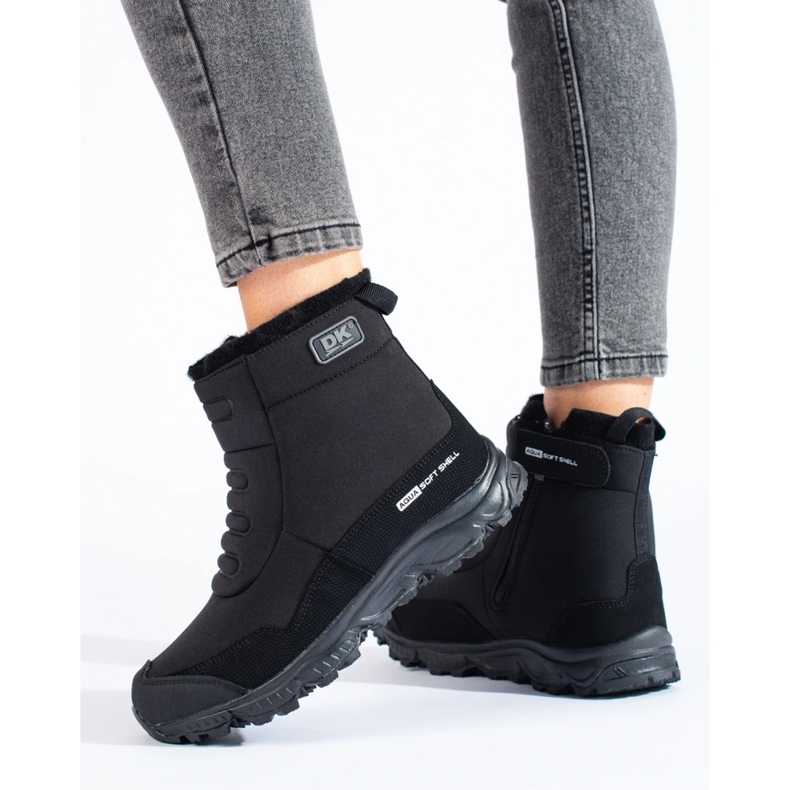 Naisten vaelluskengät DK-vetoketjulla musta 1