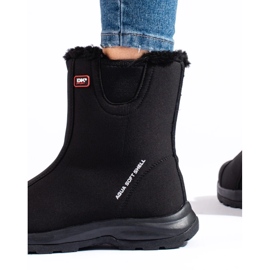 DK naisten korkeat vaellussaappaat, eristetyt turkista musta 1