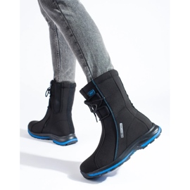 Naisten vaelluskengät DK lampaannahkaisella turkilla musta 1