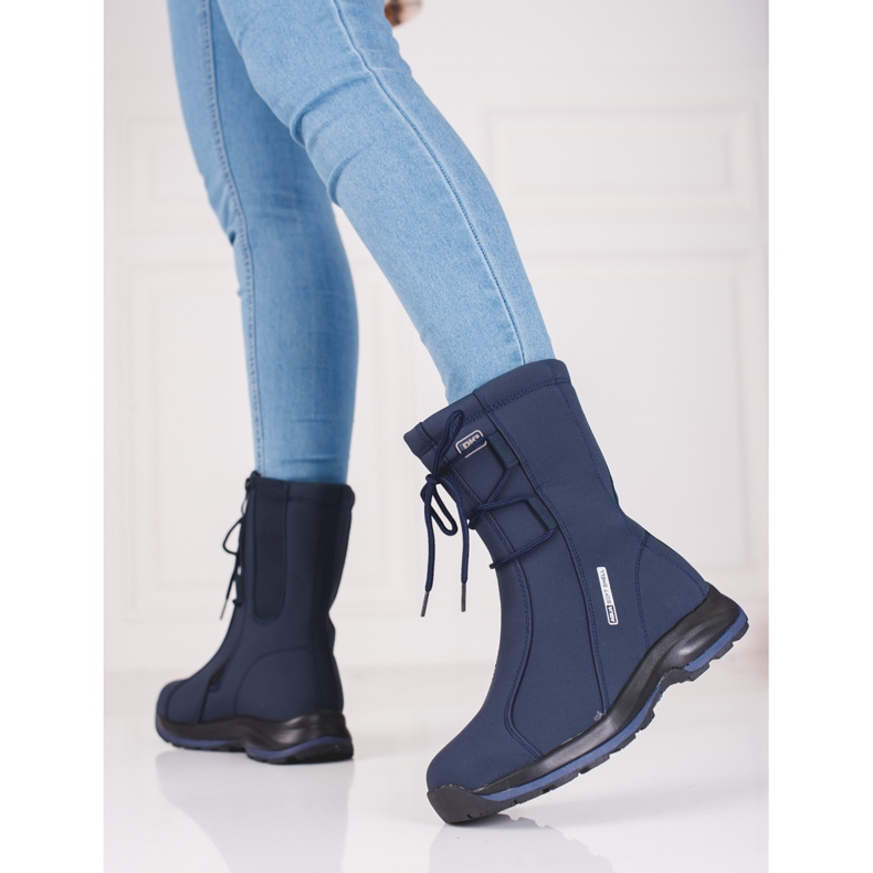 Naisten vaelluskengät DK lampaannahkaisella turkilla sininen 2