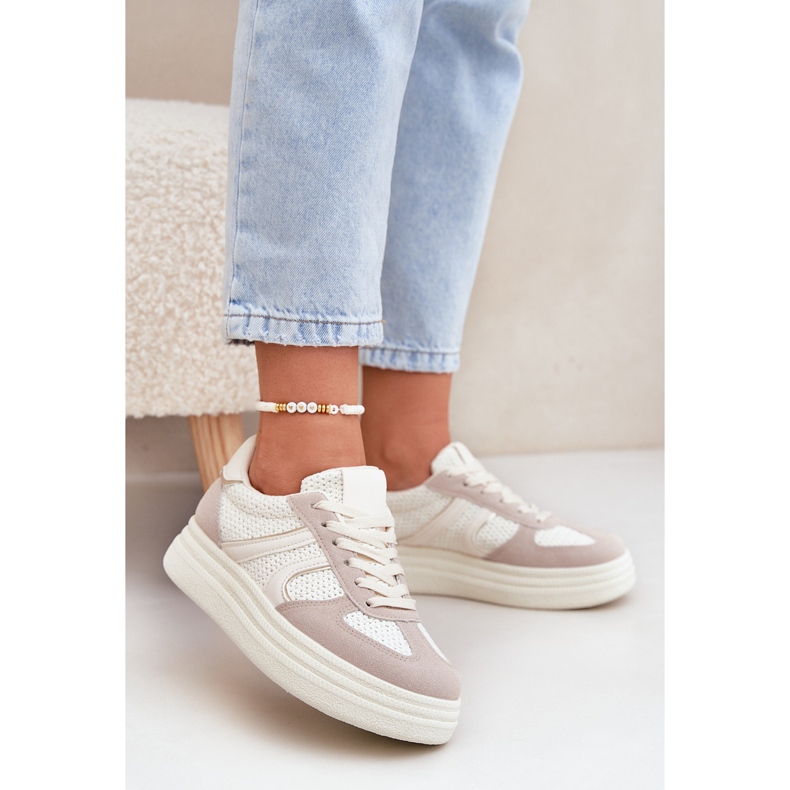 Naisten lenkkarit, beige 2