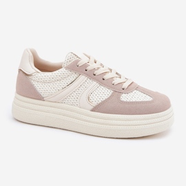 Naisten lenkkarit, beige 4