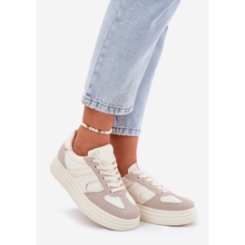 Naisten lenkkarit, beige 1
