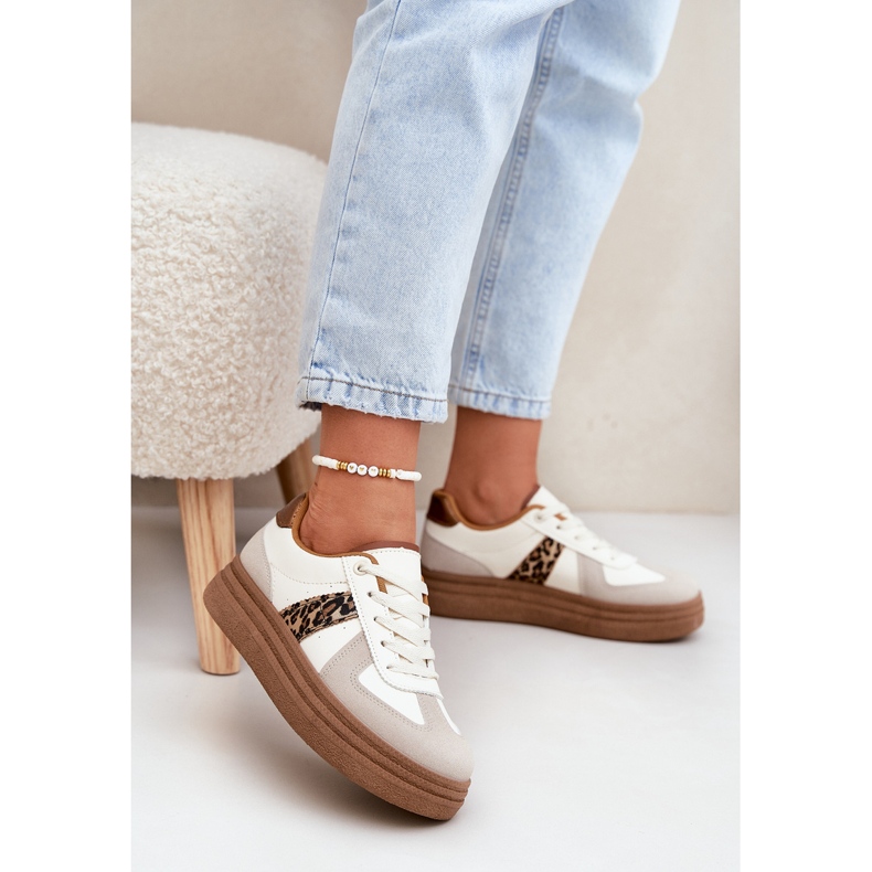 Naisten lenkkarit laiturilla leopard beige 2