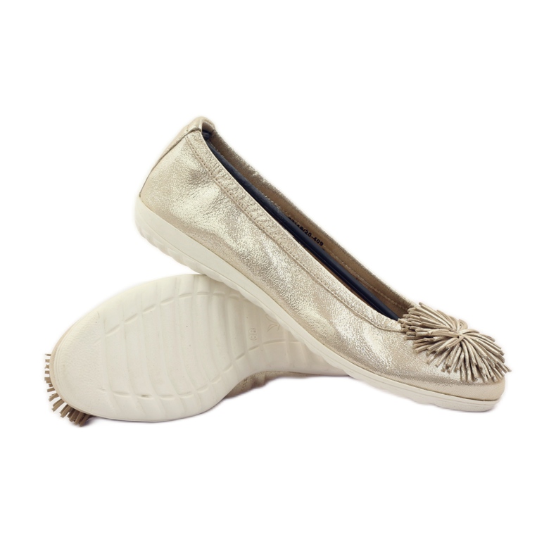 Caprice ballerina kengät naisille 22116 keltainen 3