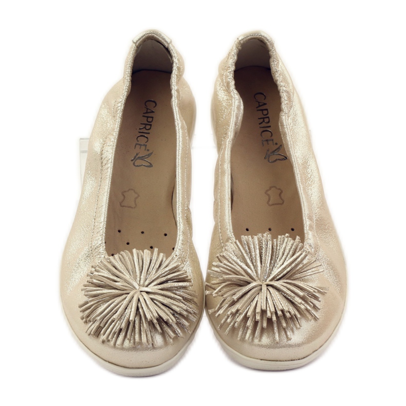 Caprice ballerina kengät naisille 22116 keltainen 4