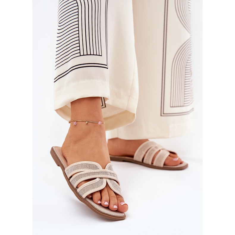 Klassinen naisten litteä beige 2