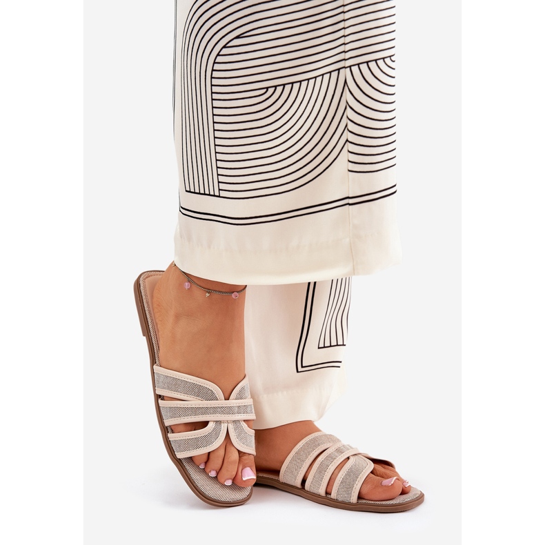 Klassinen naisten litteä beige 1