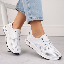 Filippo W PAW505 nahkaiset urheilukengät, valkoiset valkoinen 1