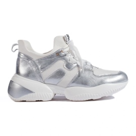 Weide Valkoiset ja hopeiset lenkkarit valkoinen 2