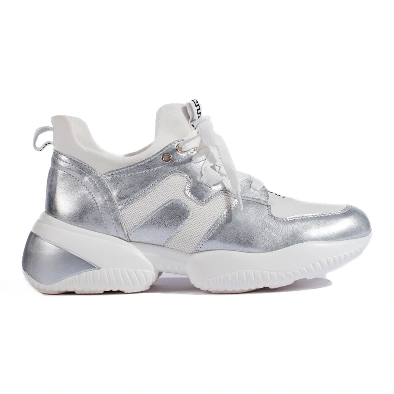 Weide Valkoiset ja hopeiset lenkkarit valkoinen 2