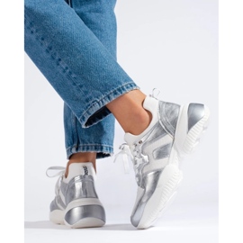 Weide Valkoiset ja hopeiset lenkkarit valkoinen 1