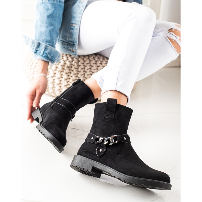 Klassiset mokkanahkatyöt musta 2