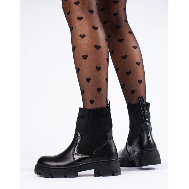 Slip-on saappaat musta 1