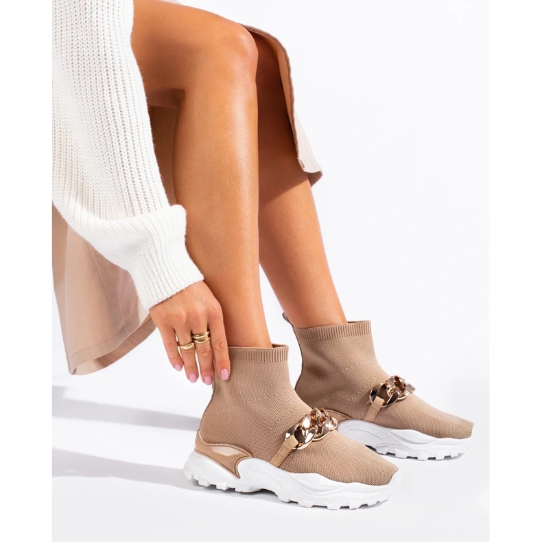 Slip-on lenkkarit ketjulla ruskea 2