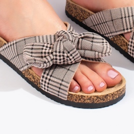 W. Potocki Rento tossut rusetilla beige 1