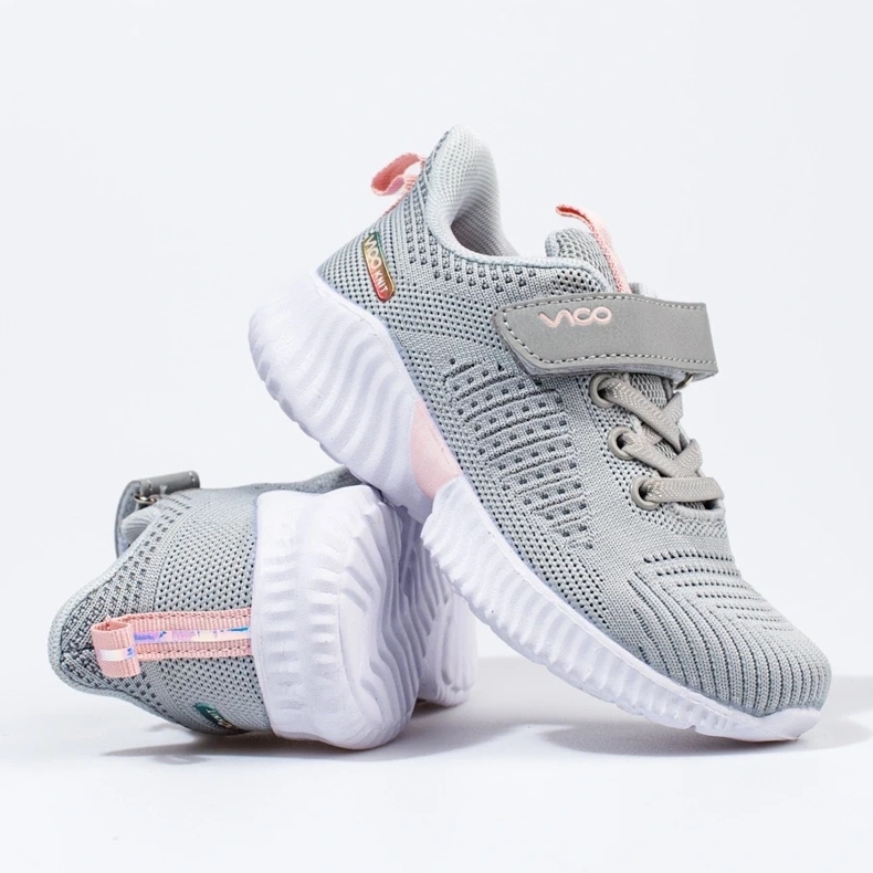 Vico lasten harjakattoiset vaaleanharmaat tennarit 1