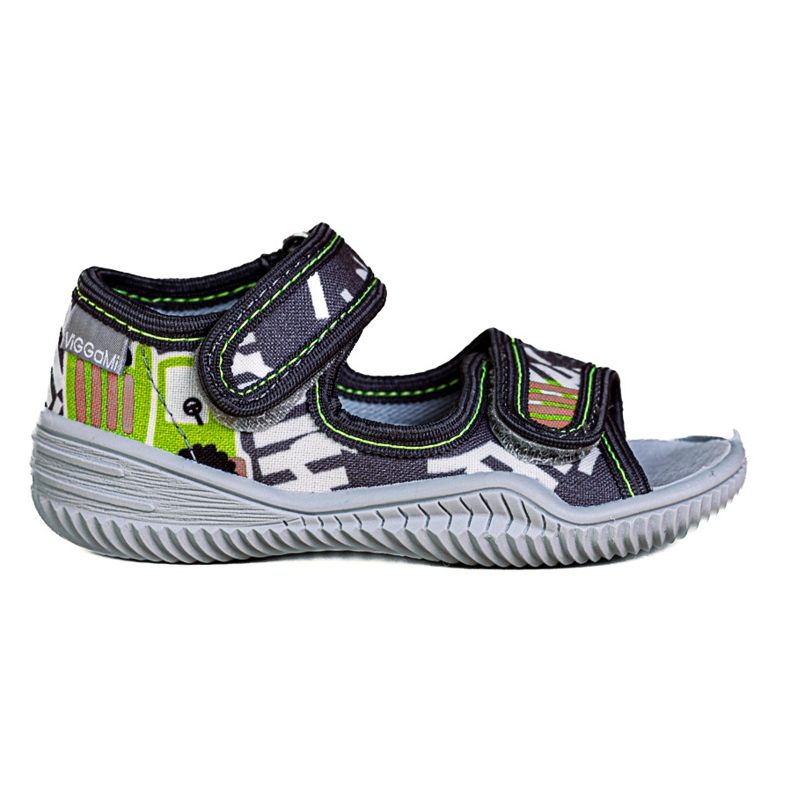 Poikien tossut Viggami Ignaś druk harmaa 1