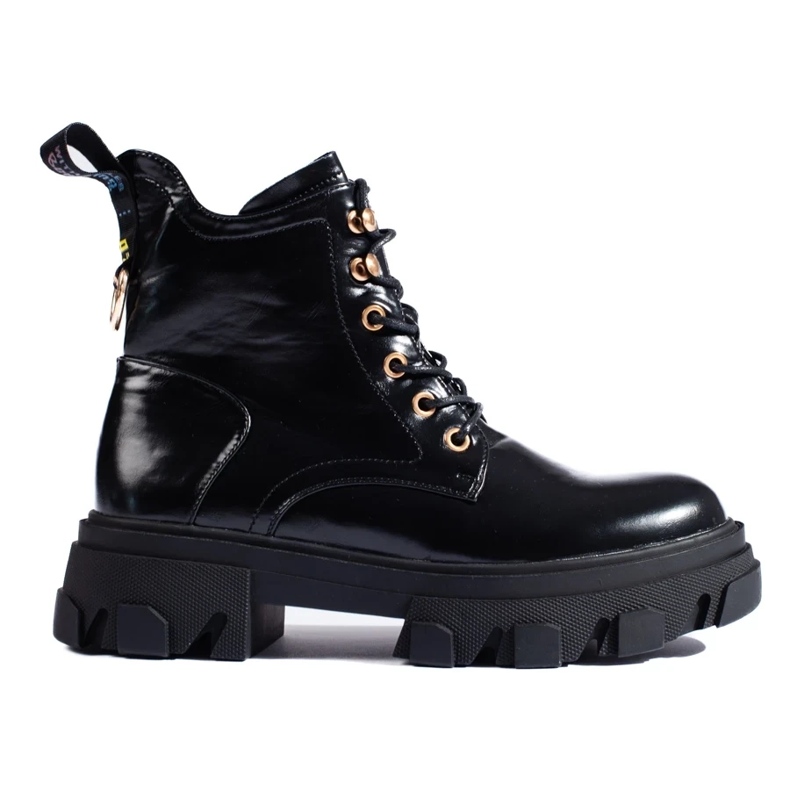 Naisten patentoidut nilkkurit, joissa paksu pohja musta 2