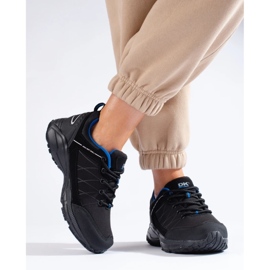 DK Vedenpitävät naisten vaelluskengät, musta ja sininen 1