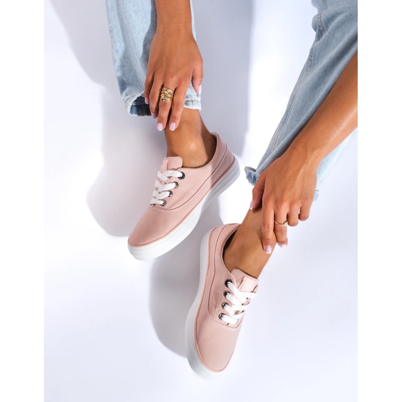 Naisten Big Star KK274020 tennarit vaaleanpunainen 1