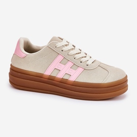 Naisten lenkkarit, beige 4