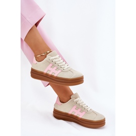 Naisten lenkkarit, beige 7