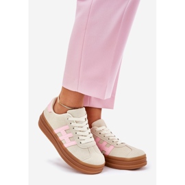 Naisten lenkkarit, beige 1