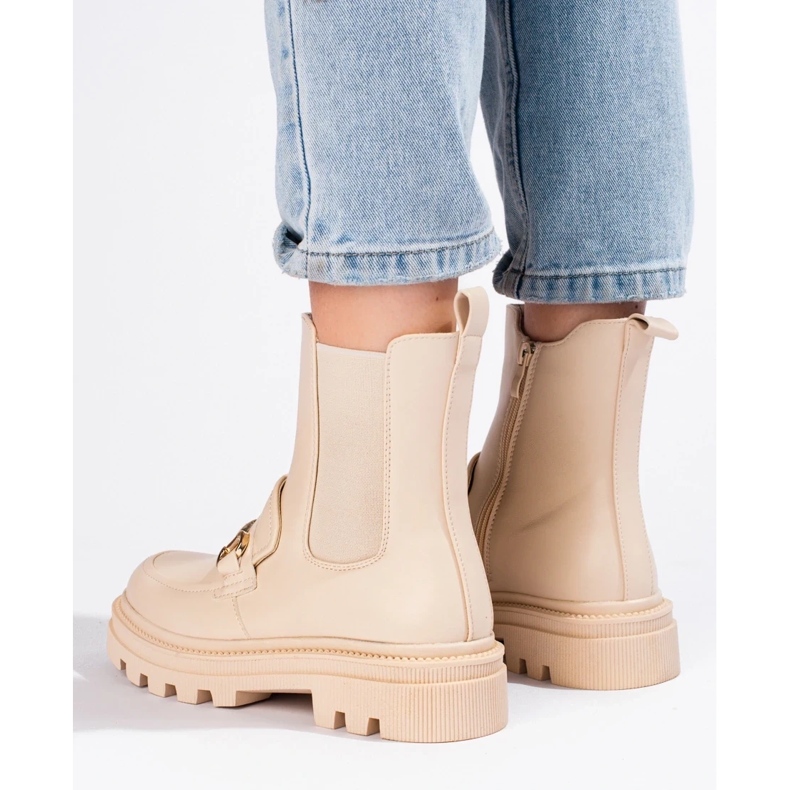 Beiget naisten Chelsea-saappaat alustalla 1