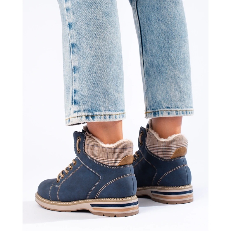 Naisten siniset eristetyt vaelluskengät sininen 1