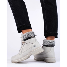 Harmaa naisten trappers shelovet-turkista 1