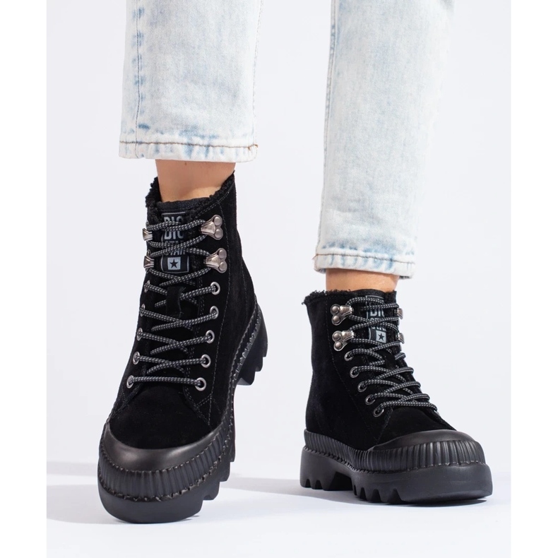 Mustat vaelluskengät Big Star KK274522 alustalla 2