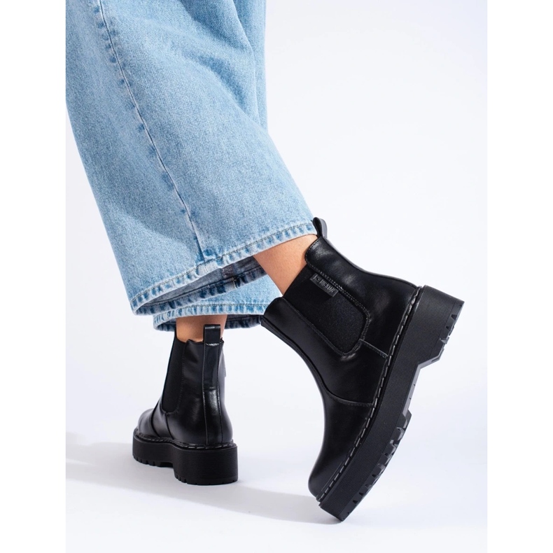 Mustat naisten Chelsea-saappaat Big Star II274101 1