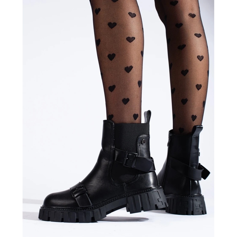 Naisten Chelsean saappaat alustalla musta 1