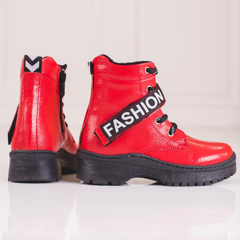 W. Potocki Tyttöjen saappaat Potocki-muoti punainen 2