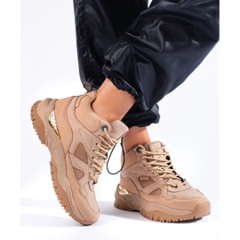 Naisten Big Star -lenkkarit KK274355 beige 1