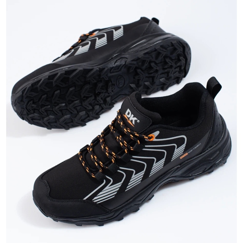 Dk miesten vaelluskengät Softshell mustat valkoinen 2