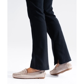 Naisten mokkahousut Shelovet joustava beige 1