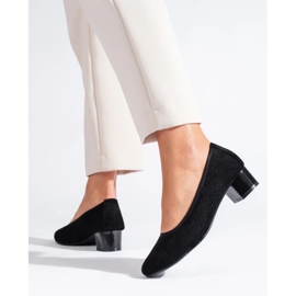 W. Potocki Naisten mustat harjakattoiset pumput Potocki 1