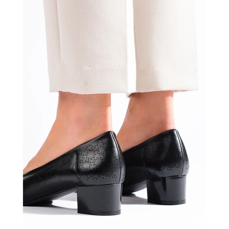 W. Potocki Naisten matalakorkoiset pumput Potocki musta 1